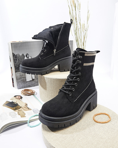 Juodi stiletto trapper batai Koidoo- Obuwie