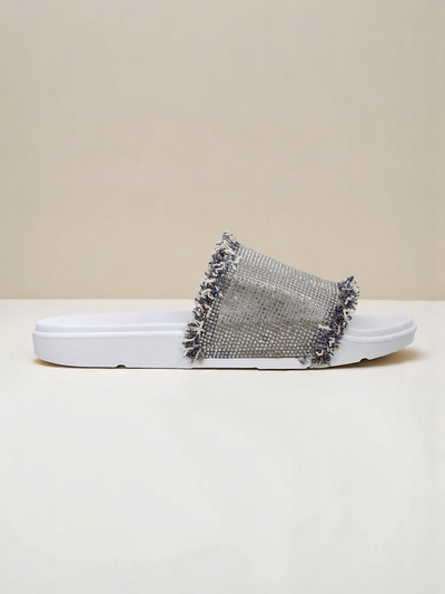 Royalfashion Women's SparkleWalk Flat Slides