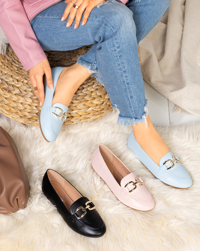 Mėlyni moteriški batukai iš ekologiškos odos Kesine - Avalynė