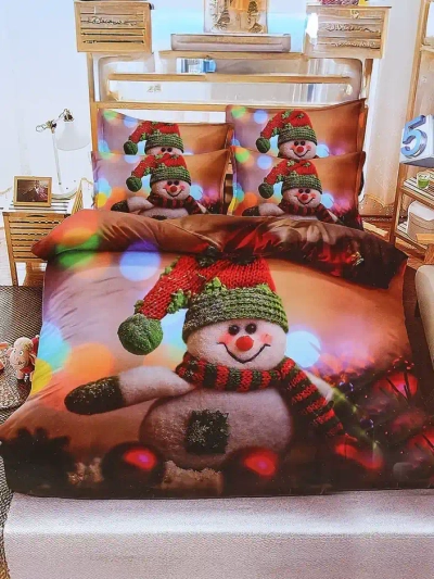 Royalfashion Рождественский комплект постельного белья 160x200 полный 3-ЧАСТИ