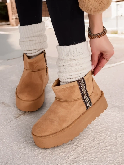 Женские короткие зимние сапоги Royalfashion Haluzi