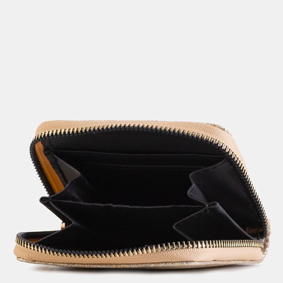 Maža sidabrinė moteriška brokatinė piniginė - Piniginė