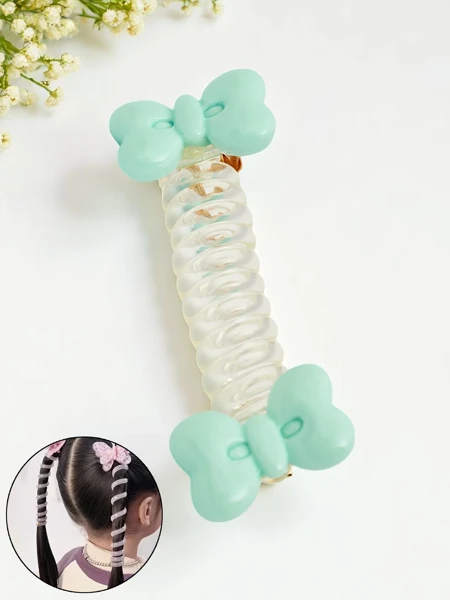 Royalfashion Plaukų gumytė spiralė su kaspinu Bow Twist