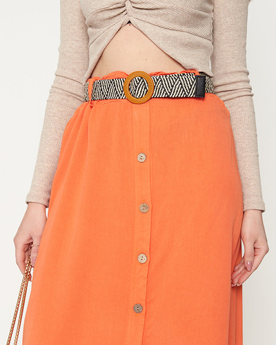 Moteriškas oranžinis midi sijonas - Drabužiai