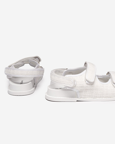 Moteriškos balto audinio basutės Desotty - Avalynė