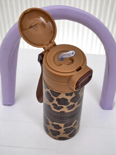 Royalfashion Termo puodelis su snapeliu Glam Leo