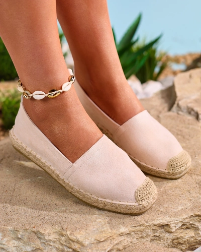 Royalfashion Бежевые женские эспадрильи Lessilla