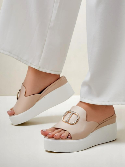 Royalfashion moteriški pleištiniai sandalai Daffin