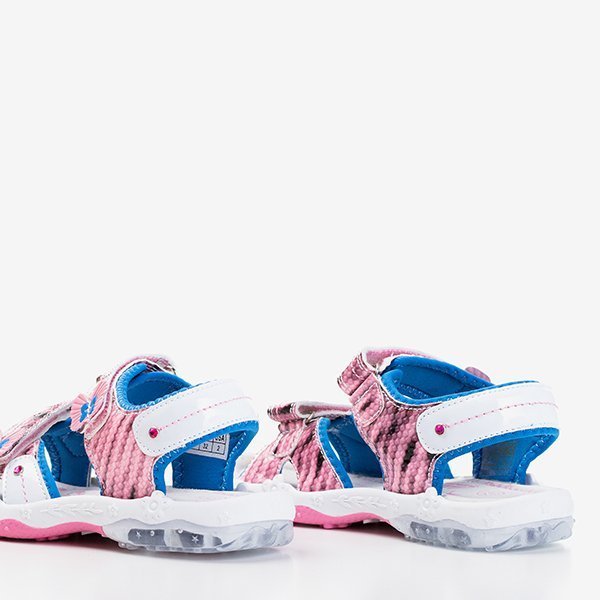 Różowe sandały dziecięce Jamie - Obuwie