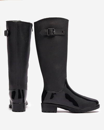 Черные женские веллингтоны до колена Bevirdo- Footwear