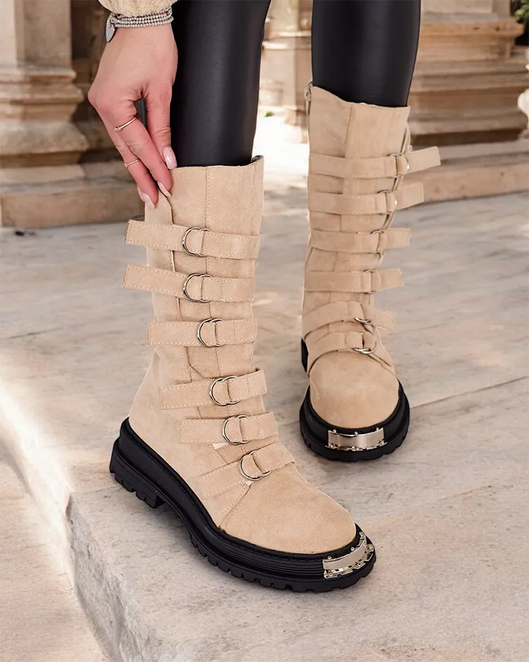 Женские высокие сапоги Royalfashion Edi