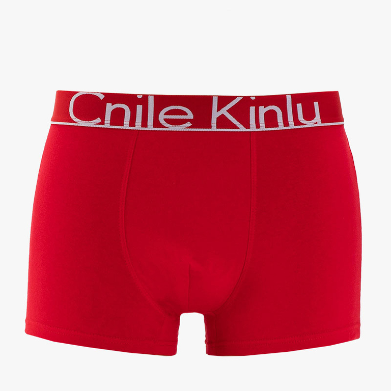 Vyriški raudoni bokseriniai šortai – apatinis trikotažas