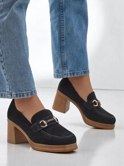 Royalfashion Женские лоферы на устойчивом каблуке Apareus