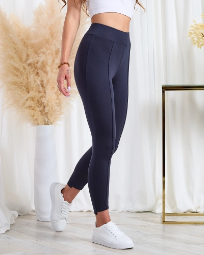 Royalfashion Navy blue moteriškos tamprės