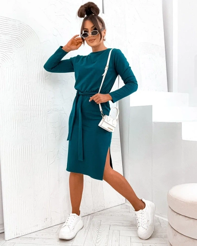 Royalfashion Женское хлопковое платье длиной до колена