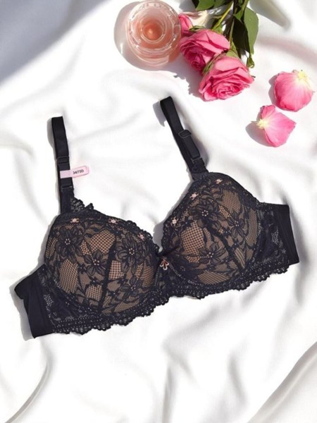 Royalfashion Moters liemenėlė su paminkštinimu, nėriniuota Delicate Grace