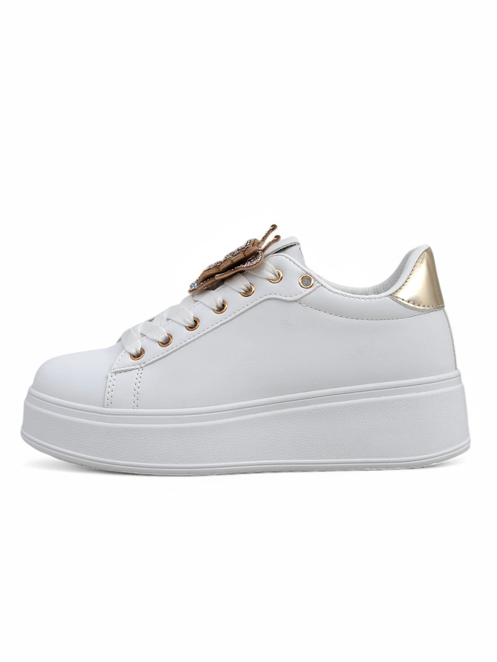 Королевская мода Женские платформенные кроссовки с бабочкой Obellay