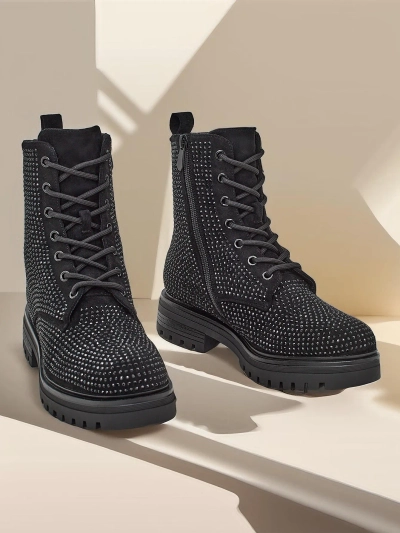 Karališki stiliaus moteriškos batai su blyškmenimis Russos