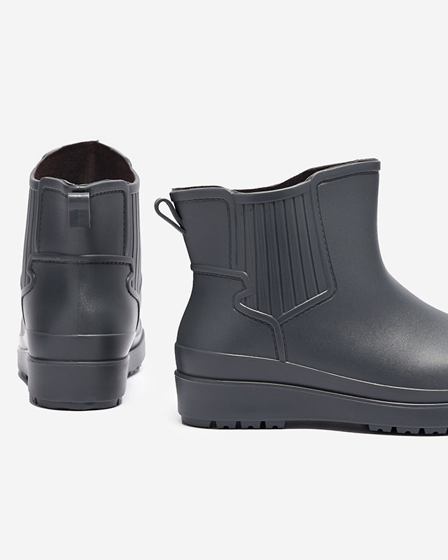 Серые матовые женские веллингтоны Neriva - Обувь