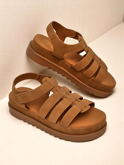 Sandały Callista Camel - Royalfashion