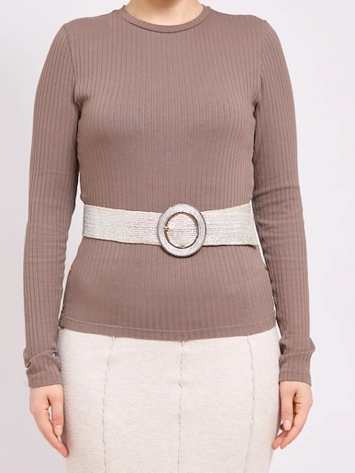 Плетеный широкий женский ремень для брюк