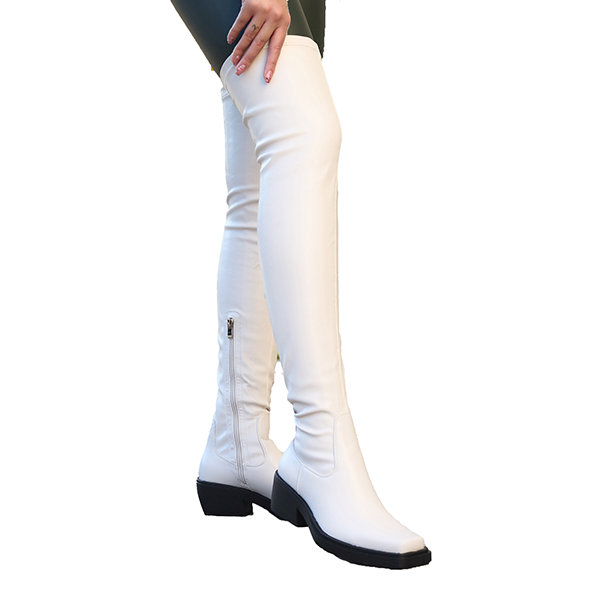 Ботфорты женские бежевого цвета Arrit - Обувь