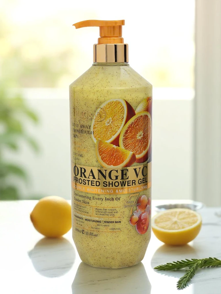 Гель для душа с витамином C, отшелушивающий – увлажнение и сияние