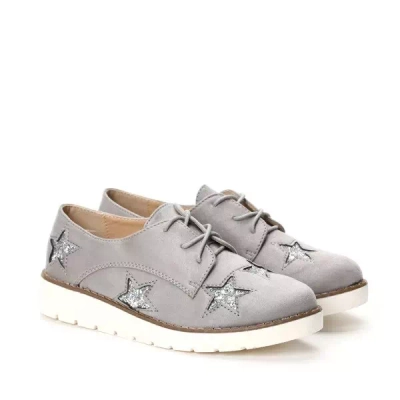 OUTLET Pilki creepers batai su žvaigždutėmis Stylenna - Avalynė