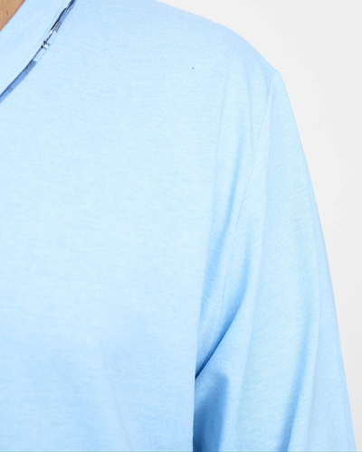 Синяя мужская пижама на пуговицах - Одежда