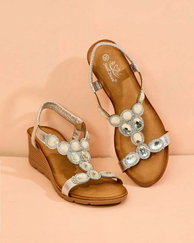 Royalfashion Женские сандалии с цирконием Obrina