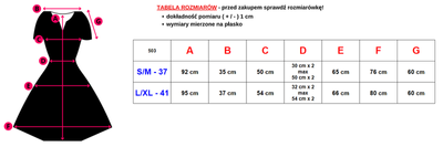 Raštuota suknelė iš apykaklės - Drabužiai