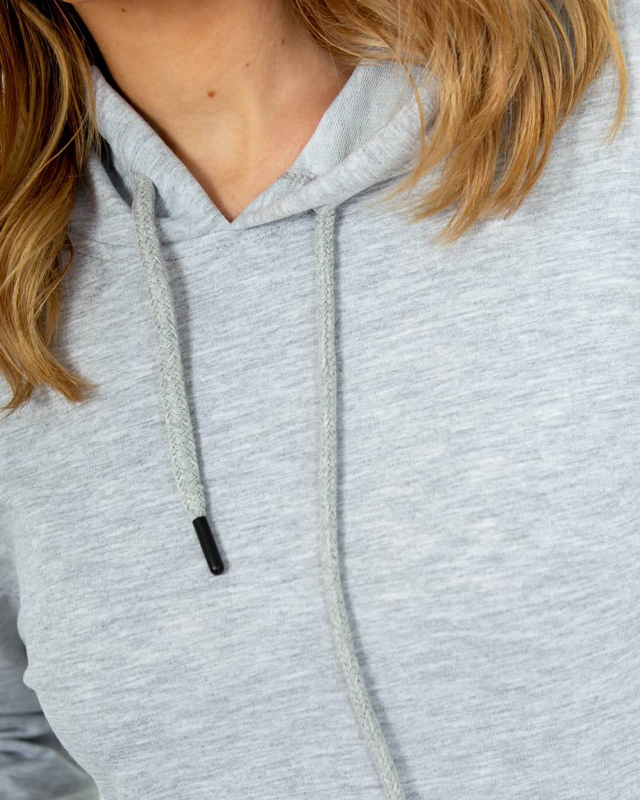 Šviesiai pilka moteriška suknelė iki kelių - Drabužiai