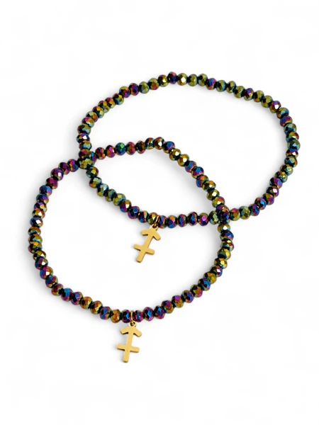 Royalfashion Два женских браслета с подвеской в виде якоря