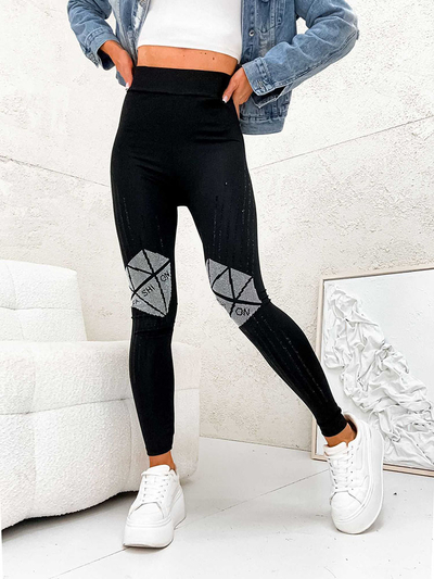 Royalfashion Женские леггинсы с цирконами