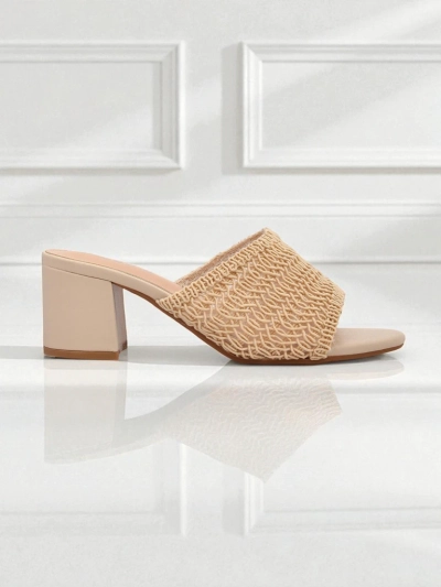 Royalfashion Sole Bloom Block Heel Sandals