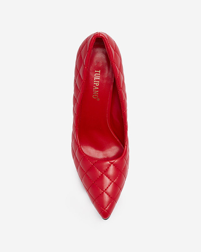 Royalfashion Красные женские насосы Torosa с тиснением