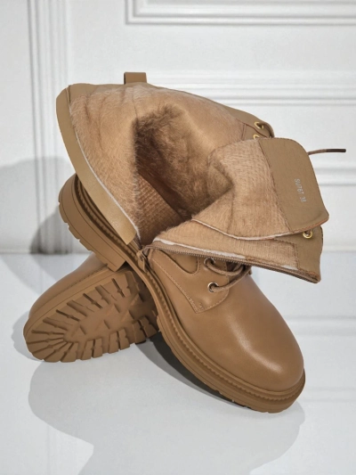 Стеганые женские ботинки из экологичной кожи Sable Rose