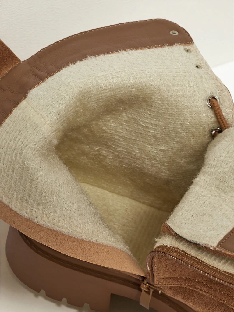 Женские ботинки Ferlyne из эко-замши на шнуровке