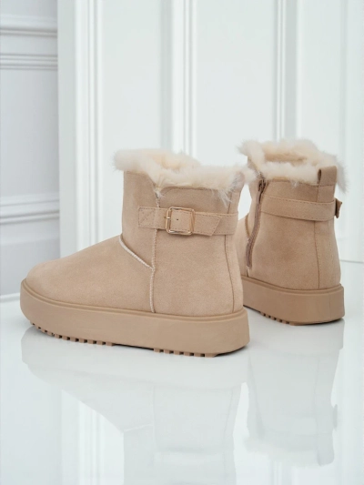 Royalfashion Krótkie buty a'la śniegowce damskie Aurelia Classico - zimowe sztosy!