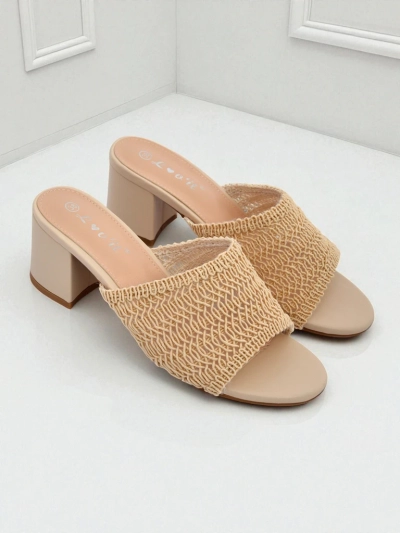 Royalfashion Sole Bloom Block Heel Sandals