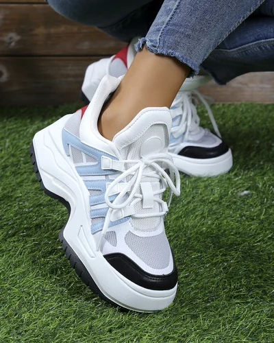 Royalfashion Moteriški sportiniai sneakersai storesniu padu Loness