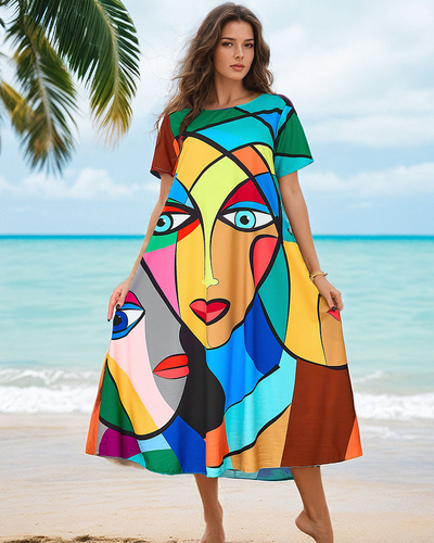 Royalfashion Женское платье с узорчатым принтом