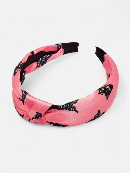 Royalfashion Opaska do włosów w kratkę z motylami Butterfly Weave – odlotowy dodatek!