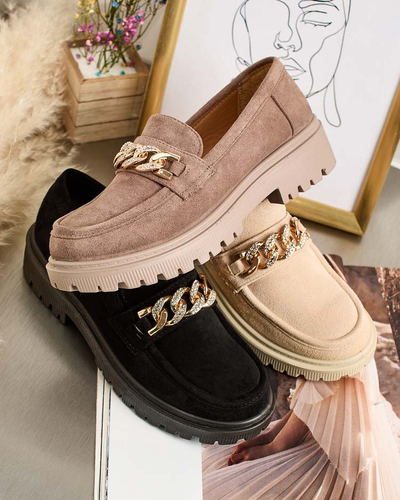 Royalfashion Женские мокасины из эко-замши с орнаментом Lehels