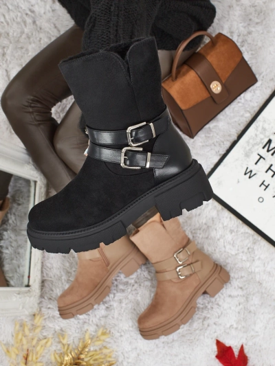 Aukštesni moteriški eko zomšiniai aulinukai Callire