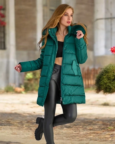 Женская стеганая зимняя куртка Royalfashion