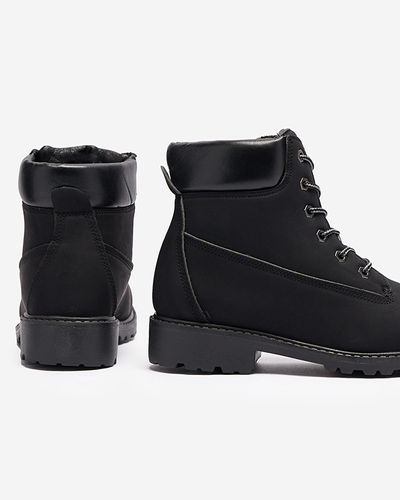 Juodi moteriški apšiltinti traperiai Fanhet- Footwear