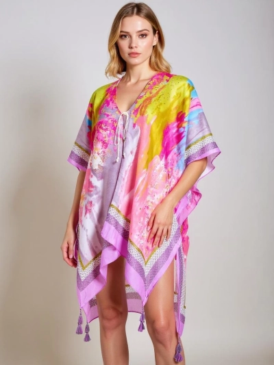 Pareo Anthea – kolorowa sukienka plażowa Royalfashion do kolan, uniwersalna