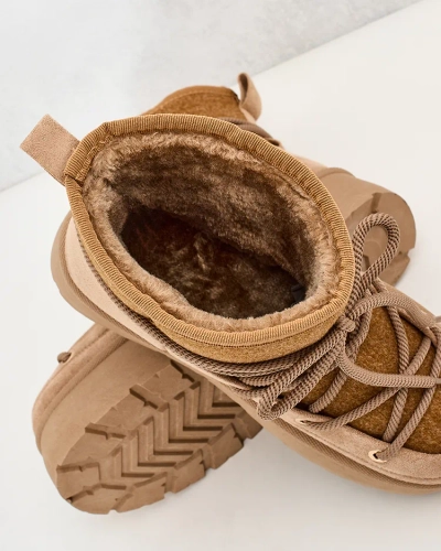 Royalfashion Женские ботинки для снега Filori на шнуровке