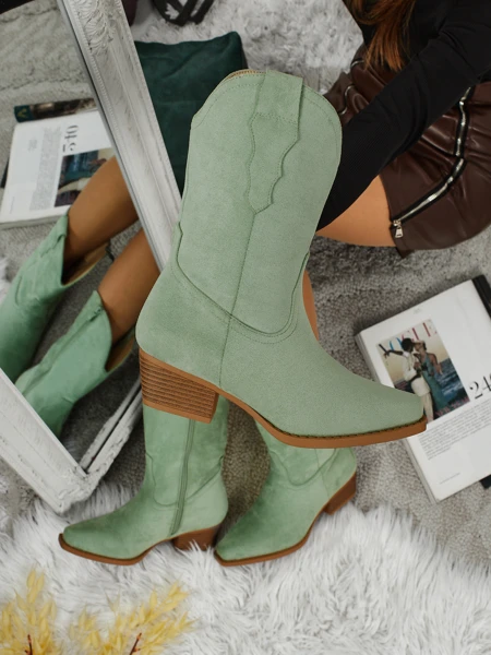 Женские ковбойские ботинки из эко-замши SpireHush